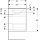 Geberit Renova Plan Set MWT mit US, 2 Schubl. 60x62,1x48cm, Eiche natur
