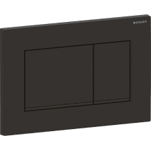 Geberit Sigma20 (ex Sigma30) BetPl., 2-M-Sp. Square, schw matt lack, Etc/schwarz