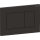Geberit Sigma20 (ex Sigma30) BetPl., 2-M-Sp. Square, schw matt lack, Etc/schwarz