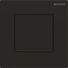 Geberit Typ 20 (ex Typ 30) UR-Strg. pneum. Sp Square, schwarz matt lack, Etc/schwarz