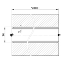 Wavin Tigris K1 Verbundrohr 16 x 2,0 mm 50 Meter Rolle...