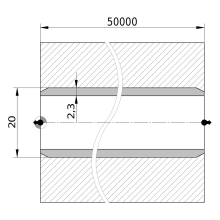 Wavin Tigris K1 Verbundrohr 20 x 2,25 mm 50 Meter Rolle isoliert 13mm