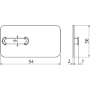 Alcadrain AS-P003 Unterlage der Verankerung Alcasystem