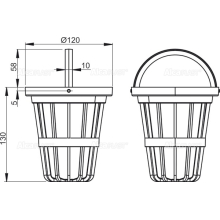 Alcadrain AGV940 Korb komplett – Schwarz