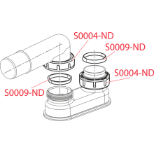 Alcadrain Geruchsverschluss  A53-DN40 G 6/4" × DN 40