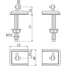 Alcadrain P170 Scharniere für A6550, A6551