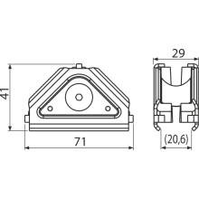 Alcadrain AS-P001 Eckverbindung für Alcasystem