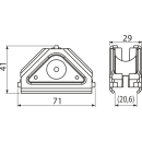 Alcadrain AS-P001 Eckverbindung für Alcasystem