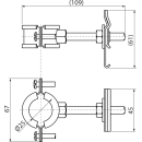 Alcadrain AS-P005 Rohrhalterung DN25-30 für Alcasystem