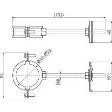 Alcadrain AS-P205 Abflussrohrhalterung DN 48-53 für Alcasystem