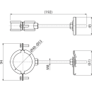 Alcadrain AS-P205 Abflussrohrhalterung DN 48-53 für...