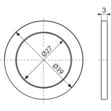Alcadrain A7990 Zweikomponentendichtung 5/4" (10 Stück)