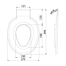 Alcadrain P102 WC-Sitz für Kinder