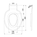 Alcadrain P102 WC-Sitz für Kinder