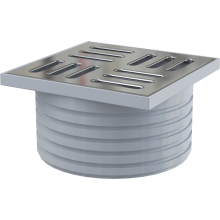Alcadrain Bodenablauf Aufsatz, Rost 105×105 mm