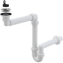 Alcadrain Raumsparsiphon DN 40 für die Waschbecken DN63