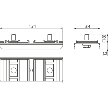 Alcadrain AS-P015 Schloss der Profile Alcasystem