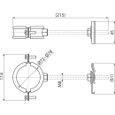 Alcadrain AS-P305 Abflussrohrhalterung DN72–78...