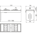 Alcadrain AS-P013 Verankerung der Profile doppelt 186 mm...