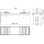 Alcadrain AS-P014 Verankerung der Profile doppelt 241 mm Alcasystem