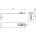 Alcadrain AS-P016 Verankerung der Profile, einfach 222 mm Alcasystem