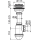 Alcadrain Spülbeckensiphon mit einem Edelstahlgitter DN 115