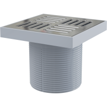 Alcadrain Bodenablauf Aufsatz, Rost 150×150 mm