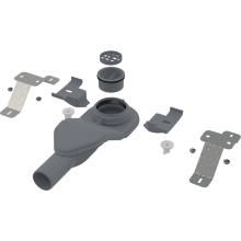 Alcadrain APZ-S6 Extra-flach Siphon DN 40 mit dem Set der verstellbaren Füßen