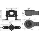 Alcadrain APZ-S9 Flach Siphon DN 50 mit dem Set der...