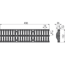 Alcadrain AVZ-R403 Rost für Entwässerungsrinne...