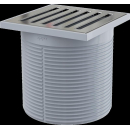 Alcadrain Bodenablauf Aufsatz, Design Rost 105×105 mm