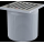 Alcadrain Bodenablauf Aufsatz, Design Rost 105×105 mm