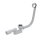 Alcadrain Badewanne Ab- und Überlaufgarnitur CLICK/CLACK, Kleiner Stopfen, Metall chrom 57 cm