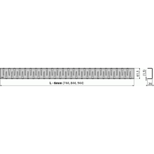 Alcadrain Duschrost ZIP für Duschrinnen, Edelstahl-Matt 850 mm