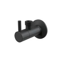 Alcadrain ARV003-BLACK Eckventil mit einem Filter 1/2"×1/2", Schwarz-Matt