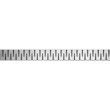 Alcadrain Duschrost ZIP für Duschrinnen, Edelstahl-Matt 950 mm