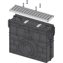 Alcadrain AVZ102R-R103S Entwässerungsrinne mit...