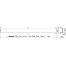 Alcadrain GL1200-1050 GLASS - Rost für Duschrinne,...