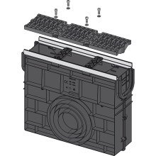Alcadrain AVZ103R-R403 Servicebox für Entwässerungsrinne