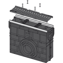 Alcadrain AVZ103R-R202 Servicebox für Entwässerungsrinne