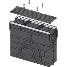 Alcadrain AVZ103R-R201 Servicebox für Entwässerungsrinne