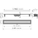 Alcadrain APZ18 Simple Duschrinne mit Rand aus Edelstahl...