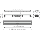 Alcadrain APZ20-950 Simple Duschrinne mit Rand aus...