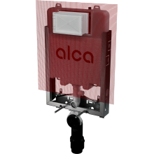 Alcadrain AM1115P/1000 Renovmodul Slim Vorwandinstallationssystem für Unterputzinstallation mit Armierungsgewebe