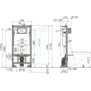 Alcadrain AM123/1120E Vorwandinstallationssystem für...