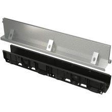 Alcadrain AVZ101-R124 Schlitzrinne, symmetrisch, 160 mm, Rost verzink