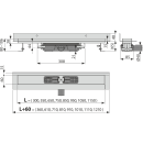 Alcadrain APZ116 Wall Low Duschrinne mit Rand für...