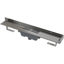 Alcadrain APZ1016 Wall Duschrinne mit Rand für den vollen Rost 750mm