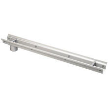 Alcadrain Entwässerungsrinne 100 mm verstellbar, Edelstahl