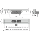 Alcadrain APZ6-950 Professional Duschrinne mit Rand...